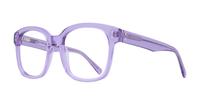 Crystal / Mauve Scout Francis Square Glasses - Angle