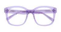 Crystal / Mauve Scout Francis Square Glasses - Flat-lay