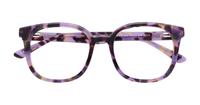 Mauve Havana Scout Freddie Square Glasses - Flat-lay