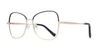 Matte Gold / Black Scout Geri Rectangle Glasses - Angle