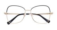 Matte Gold / Black Scout Geri Rectangle Glasses - Flat-lay