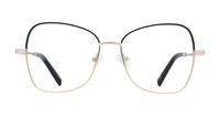 Matte Gold / Black Scout Geri Rectangle Glasses - Front