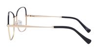 Matte Gold / Black Scout Geri Rectangle Glasses - Side
