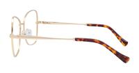 Shiny Gold Scout Geri Rectangle Glasses - Side