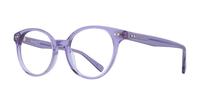 Crystal Mauve Scout Gracie Round Glasses - Angle