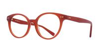 Crystal Orange Scout Gracie Round Glasses - Angle