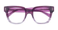 Crystal Purple Scout Jenny Square Glasses - Flat-lay