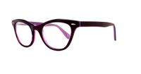 Black/Purple Scout Marilyn Cat-eye Glasses - Angle