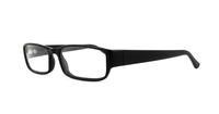 Matt Black Scout Reeve Rectangle Glasses - Angle