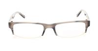 Grey/Horn Stvdio by Jeff Banks Stvdio ST 014 Rectangle Glasses - Front