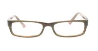 Brown Horn Stvdio by Jeff Banks Stvdio ST017 Rectangle Glasses - Front