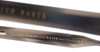 Grey Horn Grey Ted Baker Cade Round Glasses - Detail