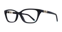 Black Tiffany TF2229-53 Rectangle Glasses - Angle