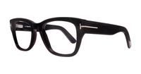 Shiny Black Tom Ford FT5379 Rectangle Glasses - Angle