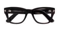 Shiny Black Tom Ford FT5379 Rectangle Glasses - Flat-lay