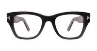 Shiny Black Tom Ford FT5379 Rectangle Glasses - Front