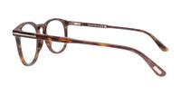 Dark Havana Tom Ford FT5401 Round Glasses - Side