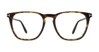 Dark Havana Tom Ford FT5937-B Round Glasses - Front