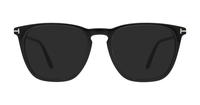Shiny Black Tom Ford FT5937-B Round Glasses - Sun
