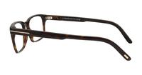 Dark Havana Tom Ford FT5938-B Rectangle Glasses - Side