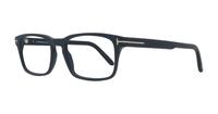 Matte Blue Tom Ford FT5938-B Rectangle Glasses - Angle