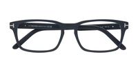 Matte Blue Tom Ford FT5938-B Rectangle Glasses - Flat-lay