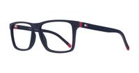 Matte Blue Tommy Hilfiger TH1948 Rectangle Glasses - Angle