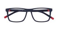 Matte Blue Tommy Hilfiger TH1948 Rectangle Glasses - Flat-lay