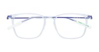Crystal Blue Tommy Jeans TJ0061 Rectangle Glasses - Flat-lay