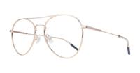 Gold Blue Tommy Jeans TJ0088 Oval Glasses - Angle