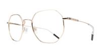 Gold Tommy Jeans TJ0096 Rectangle Glasses - Angle