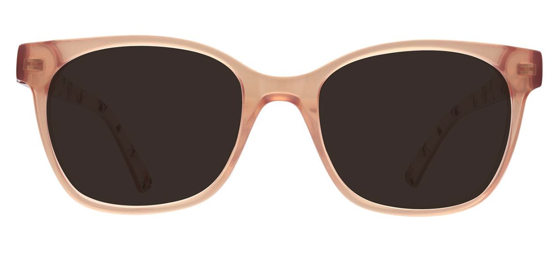 Square, mocha-coloured sunglasses
