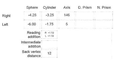 Example of a Boots prescription