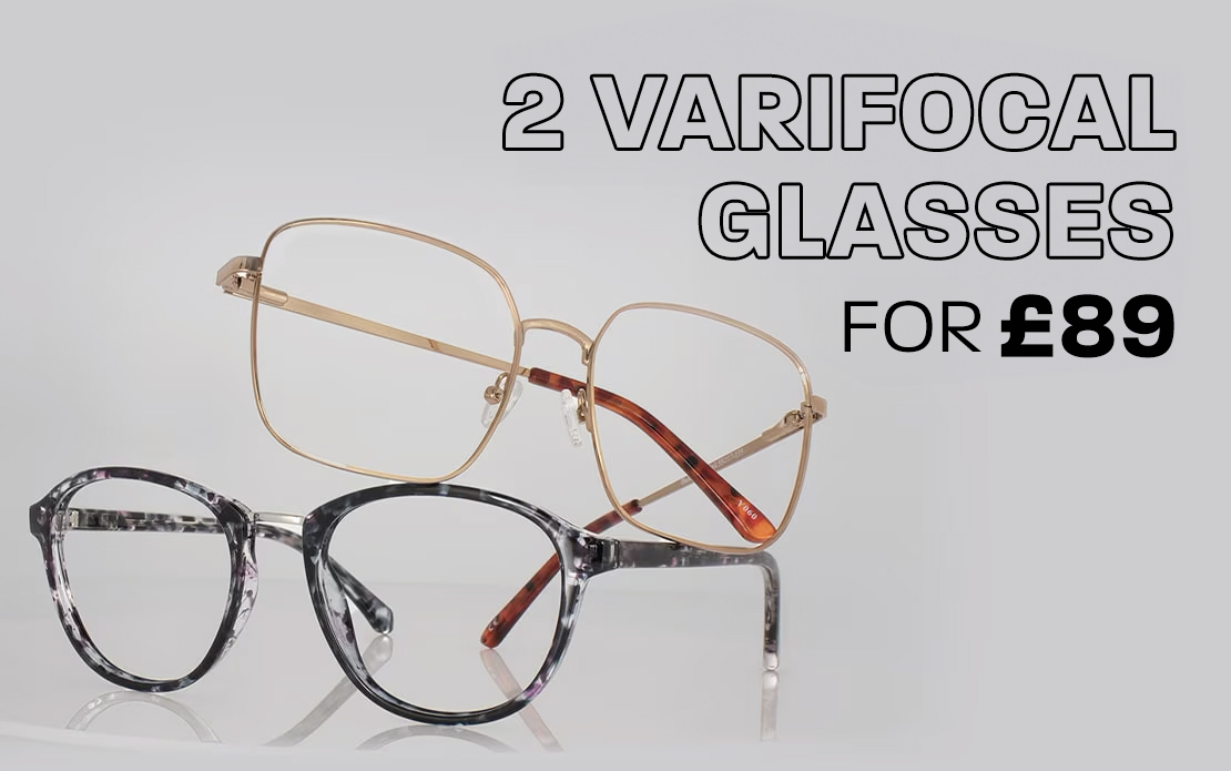 2 varifocal glasses for £89