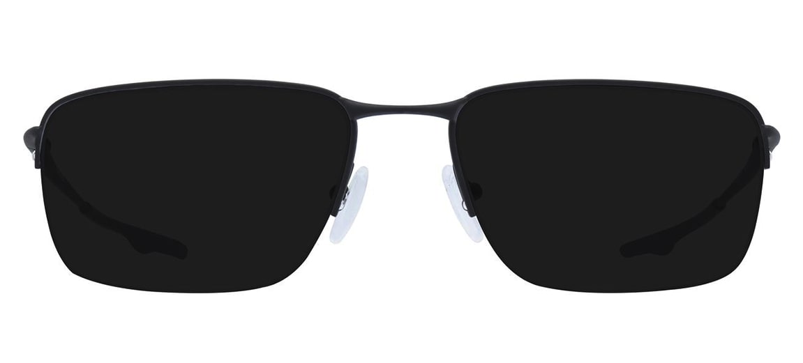 Semi-rimless metal sunglasses