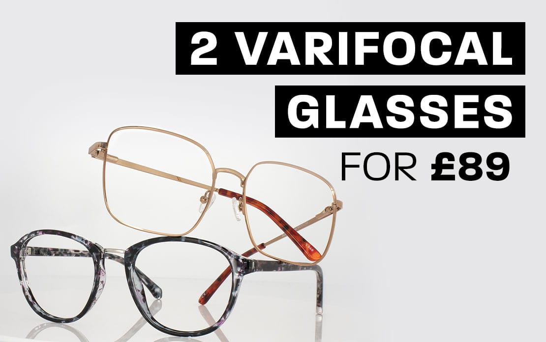 2 pairs of varifocal glasses from £89