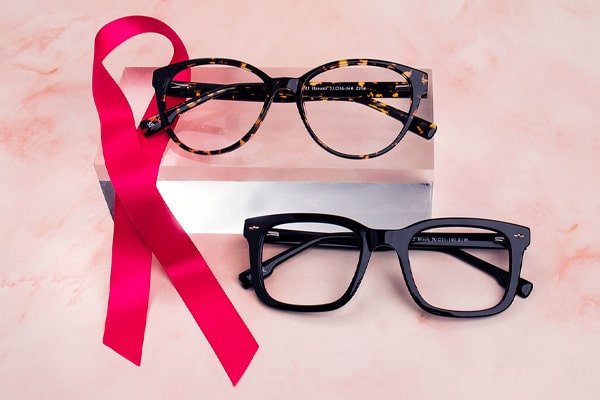 Pink Ribbon collection glasses