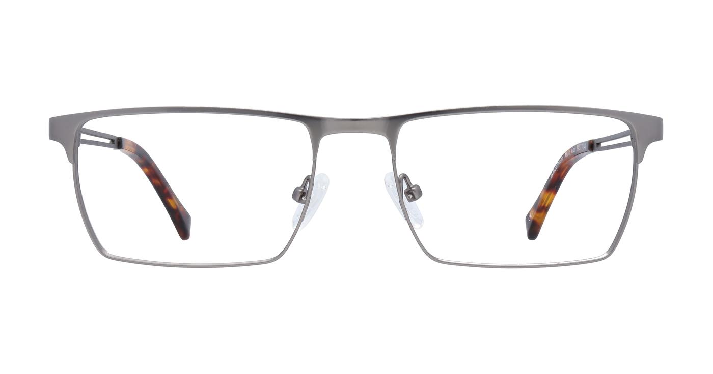 Glasses Direct Abraham  - Matte Gunmetal - Distance, Basic Lenses, No Tints