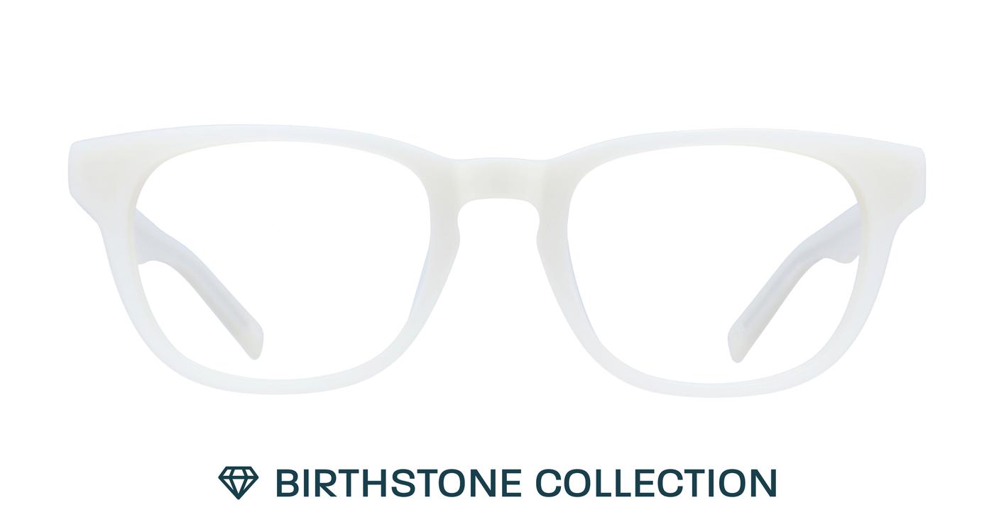 Glasses Direct Andi Birthstone  - Pearl - Distance, Basic Lenses, No Tints