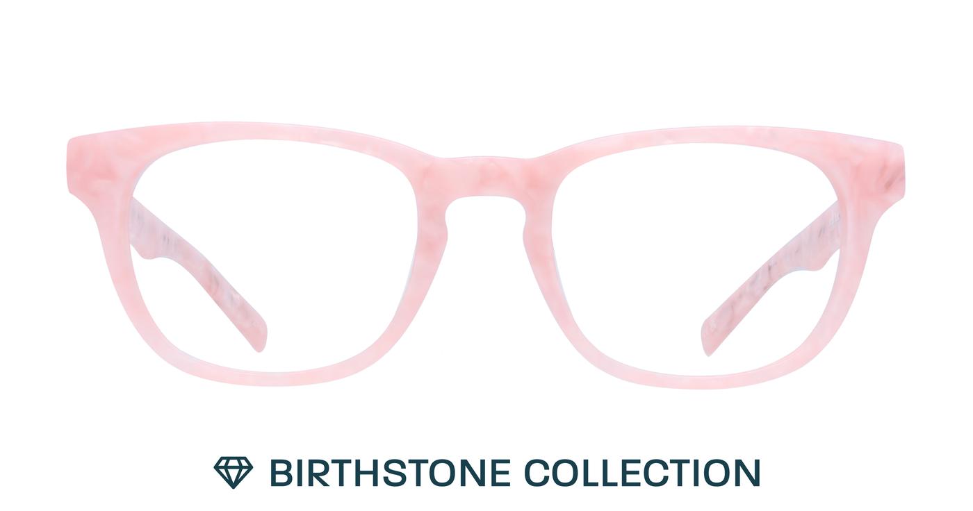 Glasses Direct Andi Birthstone  - Pink Opal - Distance, Basic Lenses, No Tints