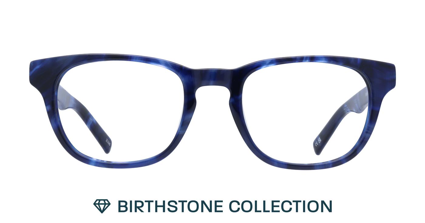 Glasses Direct Andi Birthstone  - Sapphire - Distance, Basic Lenses, No Tints