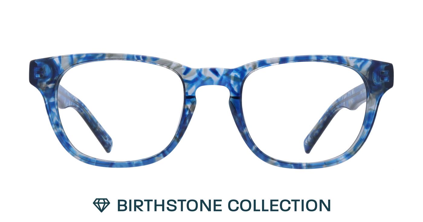 Glasses Direct Andi Birthstone  - Tanzanite - Distance, Basic Lenses, No Tints