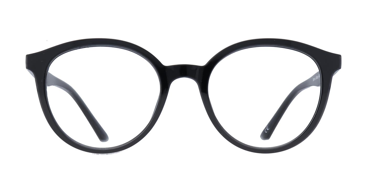 Glasses Direct Bevis  - Shiny Black - Distance, Basic Lenses, No Tints