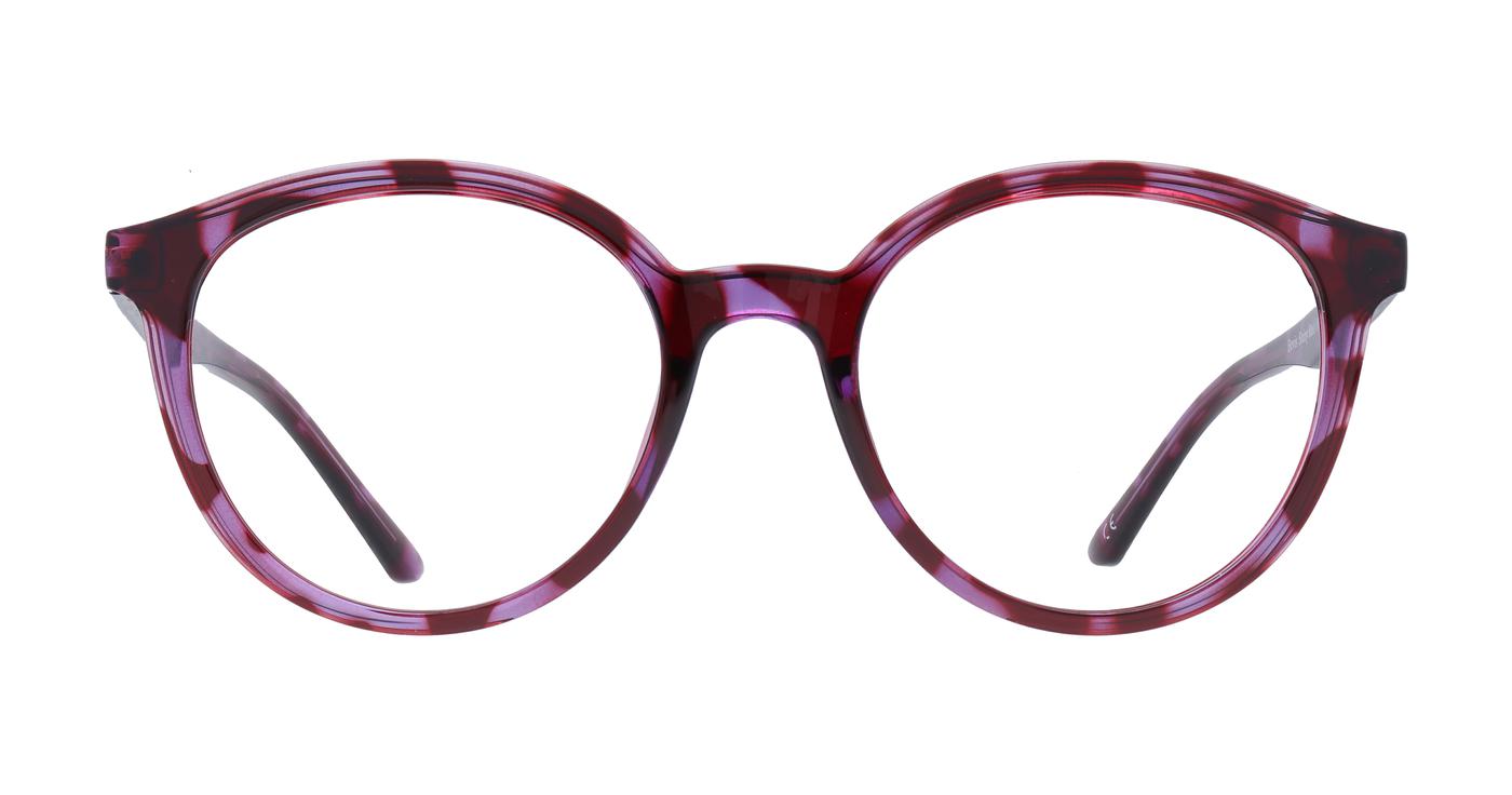 Glasses Direct Bevis  - Shiny Red/ Purple - Distance, Basic Lenses, No Tints