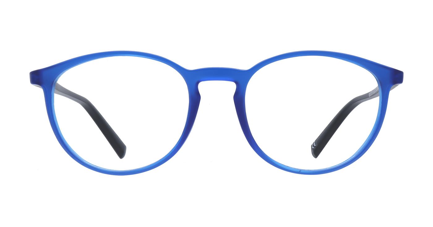 Glasses Direct Boston  - Matte Crystal Blue - Distance, Basic Lenses, No Tints