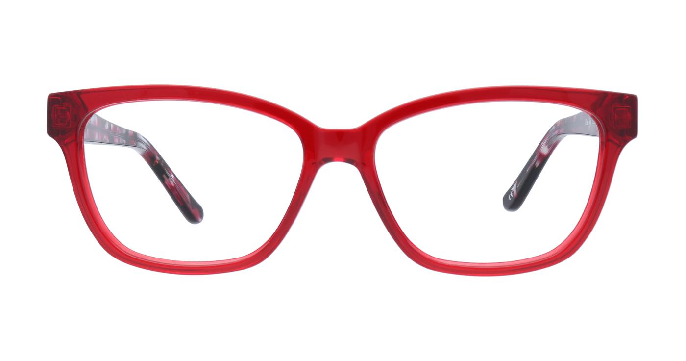Glasses Direct Clara  - Red - Distance, Basic Lenses, No Tints