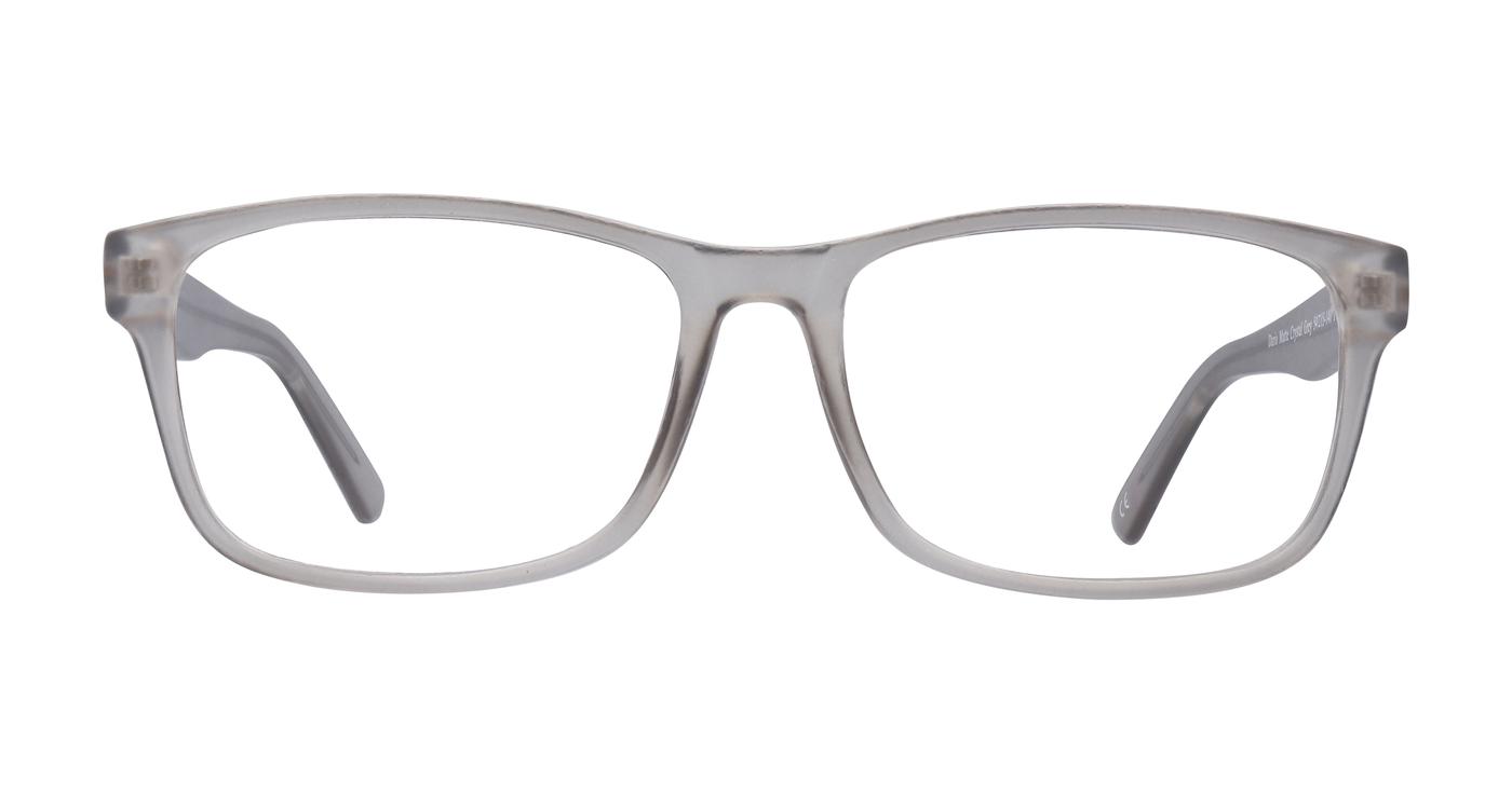 Glasses Direct Dario  - Matte Crystal/Grey - Distance, Basic Lenses, No Tints