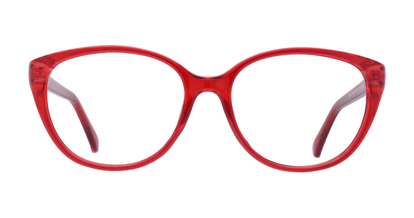 Glasses Direct Dawn  - Shiny Red - Distance, Basic Lenses, No Tints