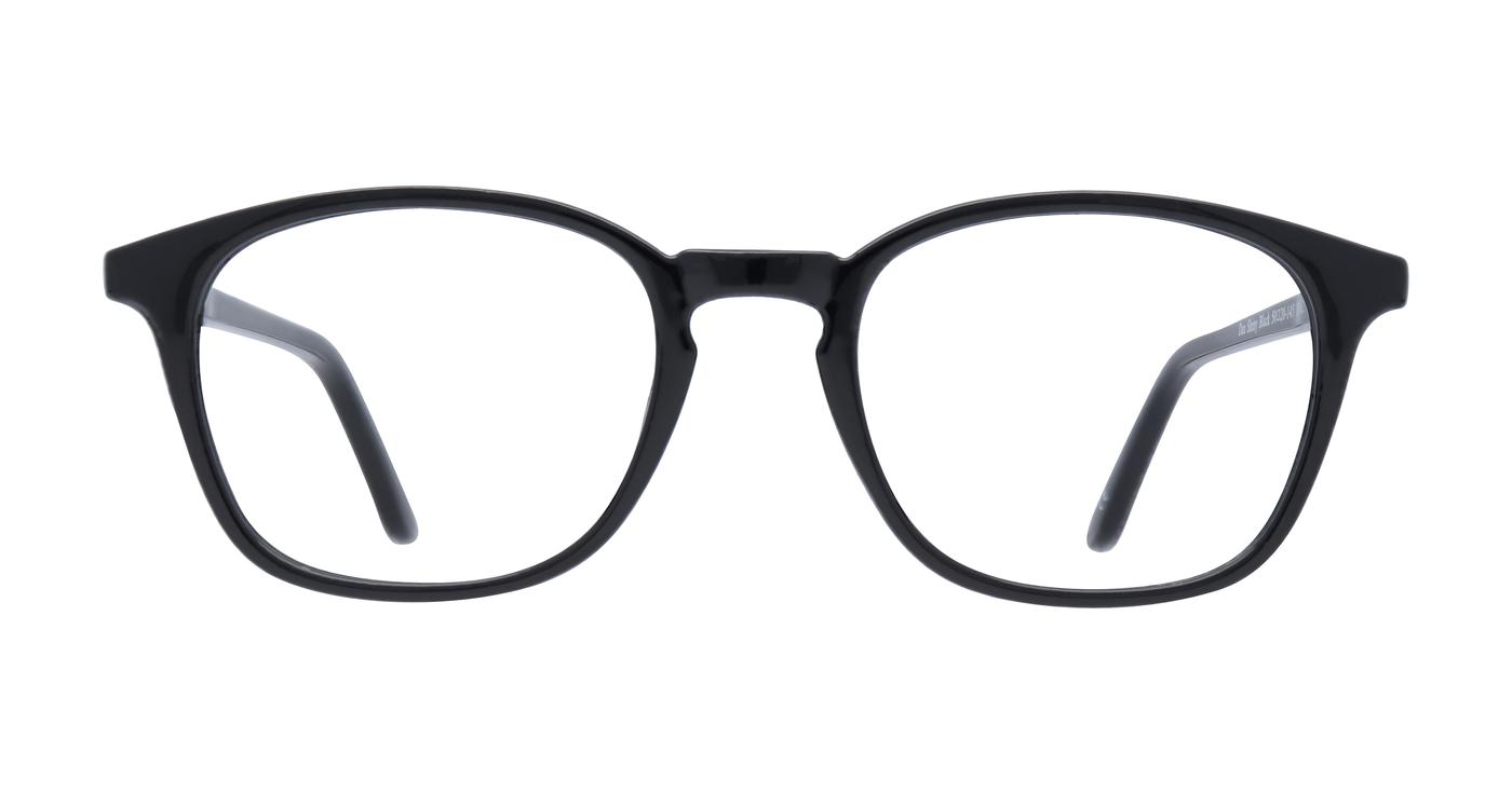 Glasses Direct Dax  - Shiny Black - Distance, Basic Lenses, No Tints