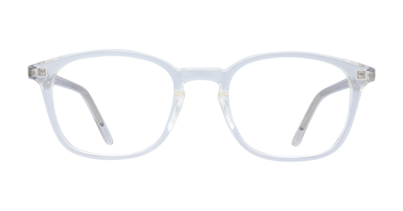 Glasses Direct Dax  - Shiny Crystal - Distance, Basic Lenses, No Tints